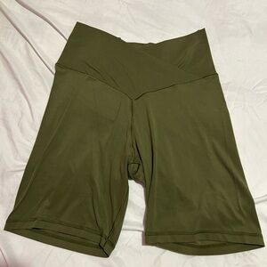Aerie Forest Green Bike Shorts